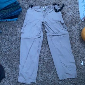 Zip off pants